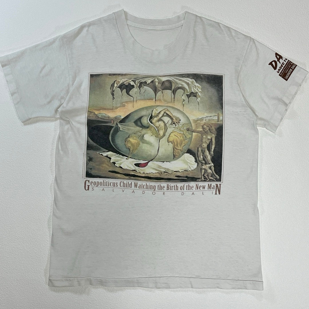 90s Salvador Dali T-Shirts Art 1995-1996 museum / Tシャツ シングルステッチ ダリ アート