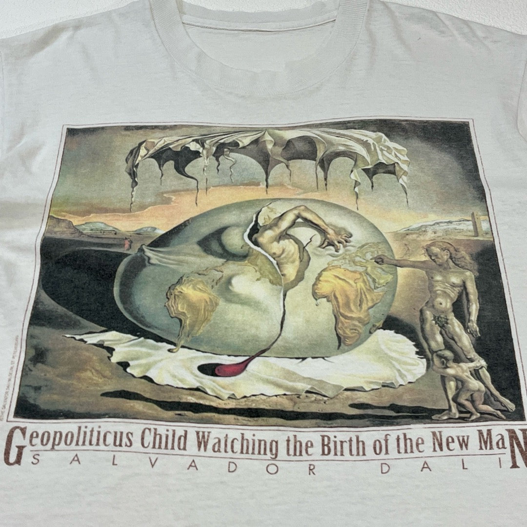90s Salvador Dali T-Shirts Art 1995-1996 museum / Tシャツ シングルステッチ ダリ アート