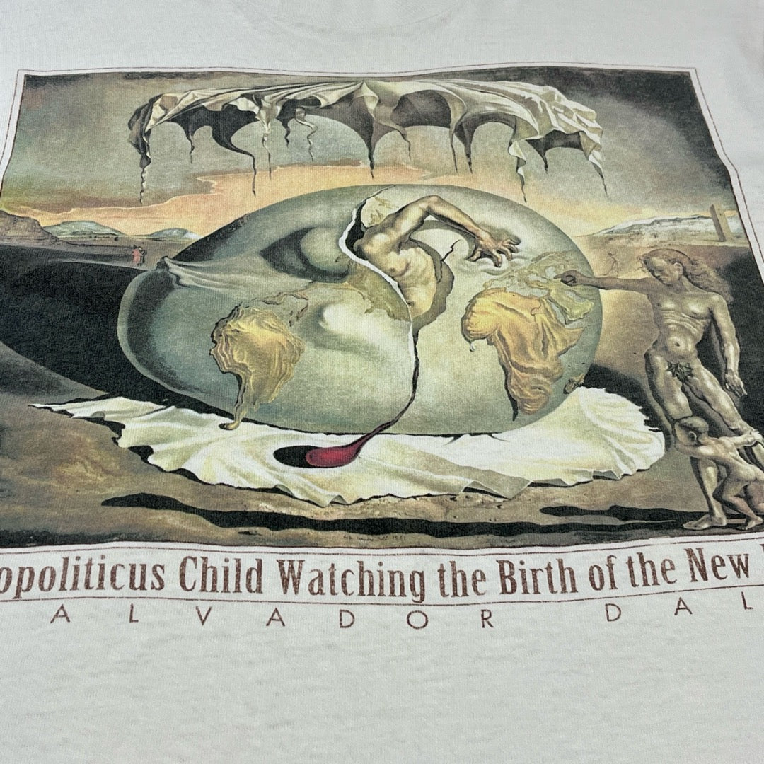 90s Salvador Dali T-Shirts Art 1995-1996 museum / Tシャツ シングルステッチ ダリ アート