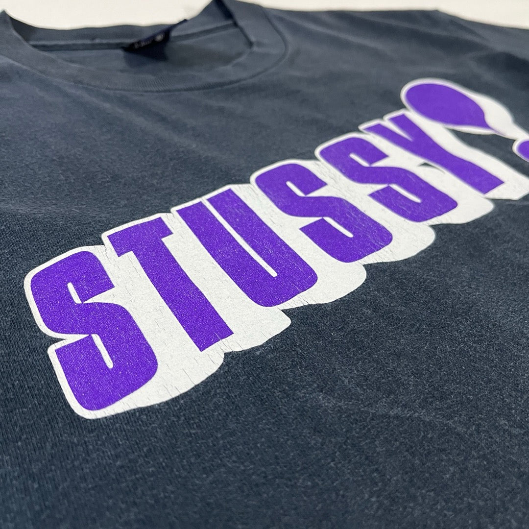 00s Stussy T-Shirt Made in USA Logo / Tシャツ 紺タグ シンプルロゴ
