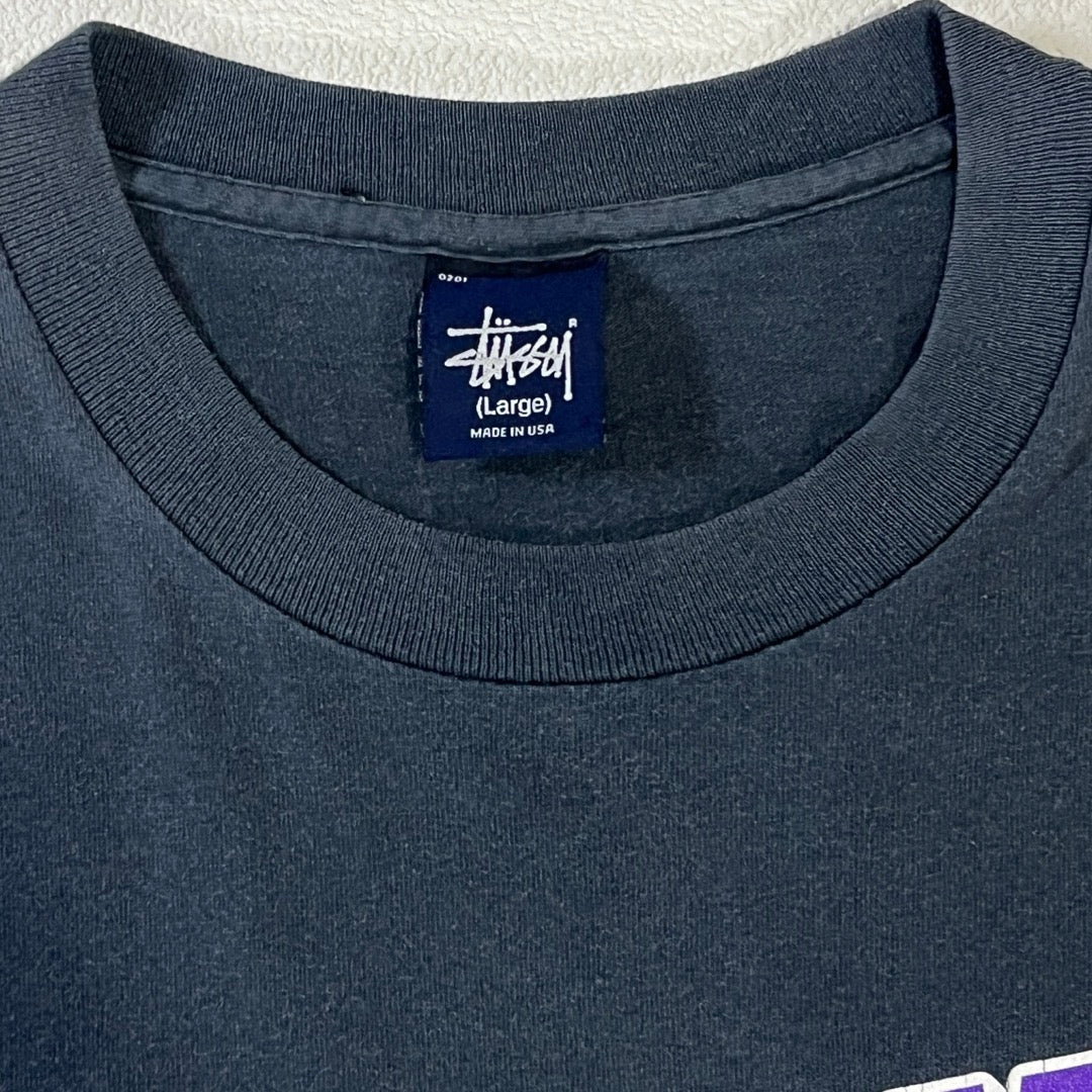 00s Stussy T-Shirt Made in USA Logo / Tシャツ 紺タグ シンプルロゴ