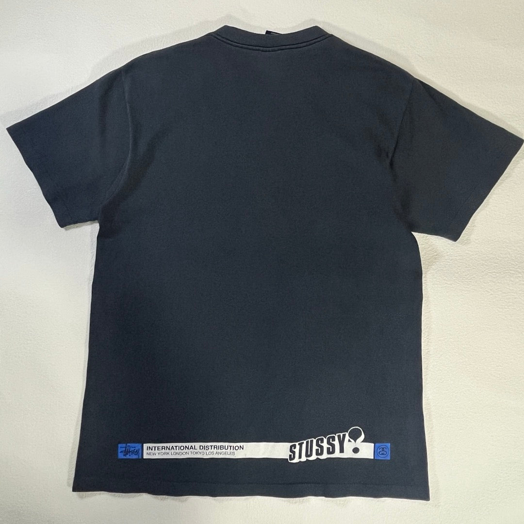 00s Stussy T-Shirt Made in USA Logo / Tシャツ 紺タグ シンプルロゴ
