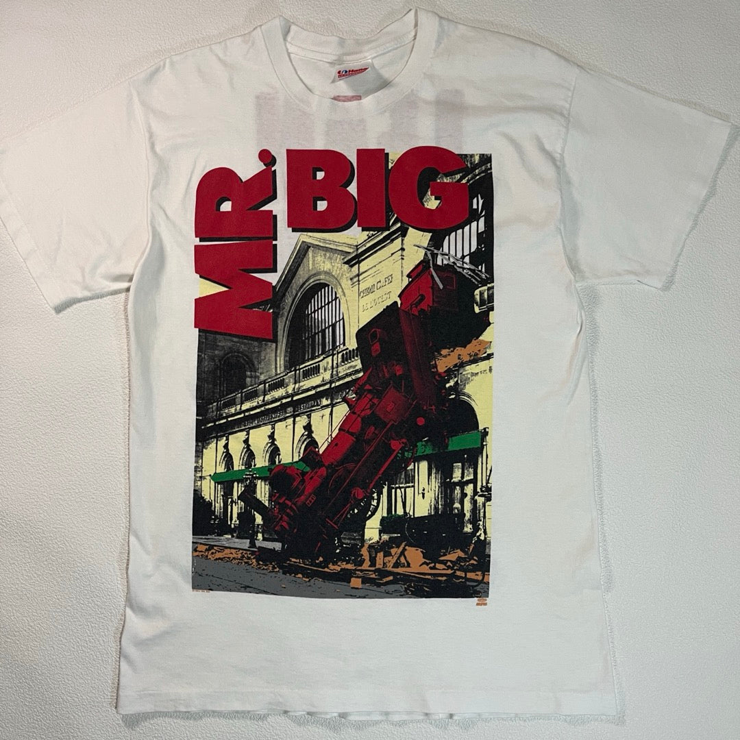 MR BIG T-Shirt lean into it tour 1992 / 90s Made in USA シングルステッチ Tシャツ Hanes