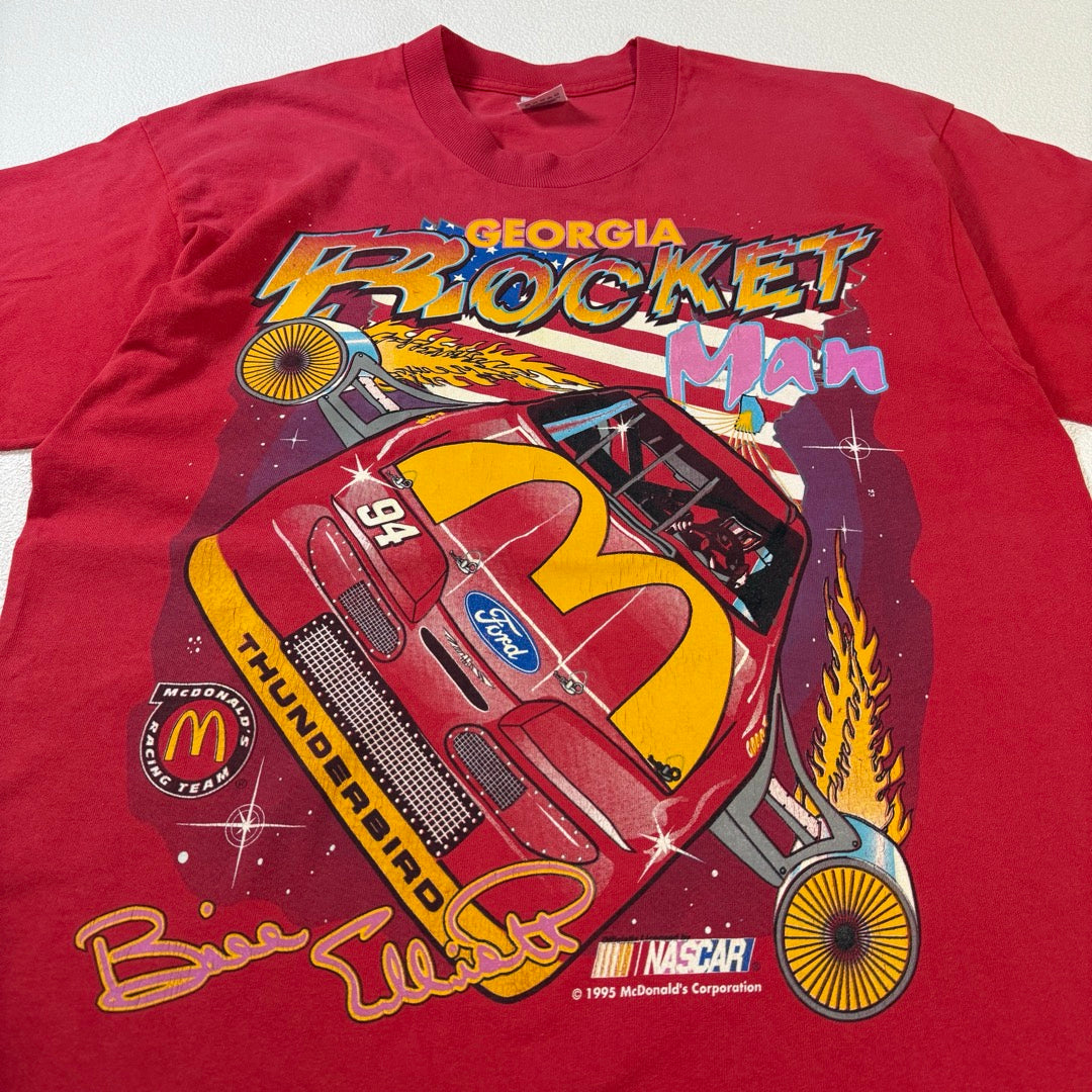 90s NASCAR T-Shirt McDonald's Racing Team Bill Elliott / Tシャツ マクドナルド ビルエリオット