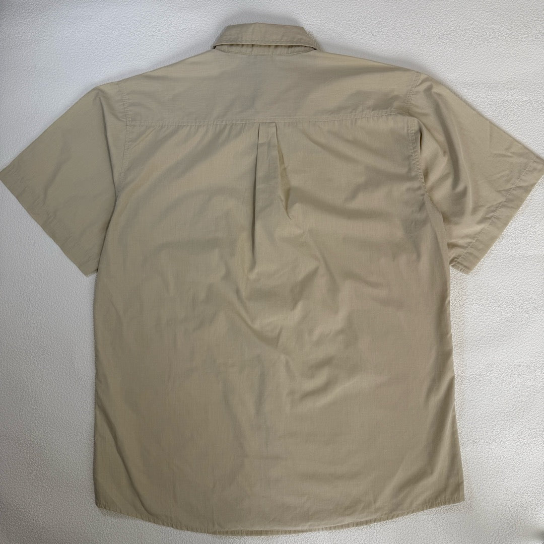 00s Stussy Shirt Made in USA / ワンポイント刺繍 ボタンダウン半袖シャツ アメリカ製