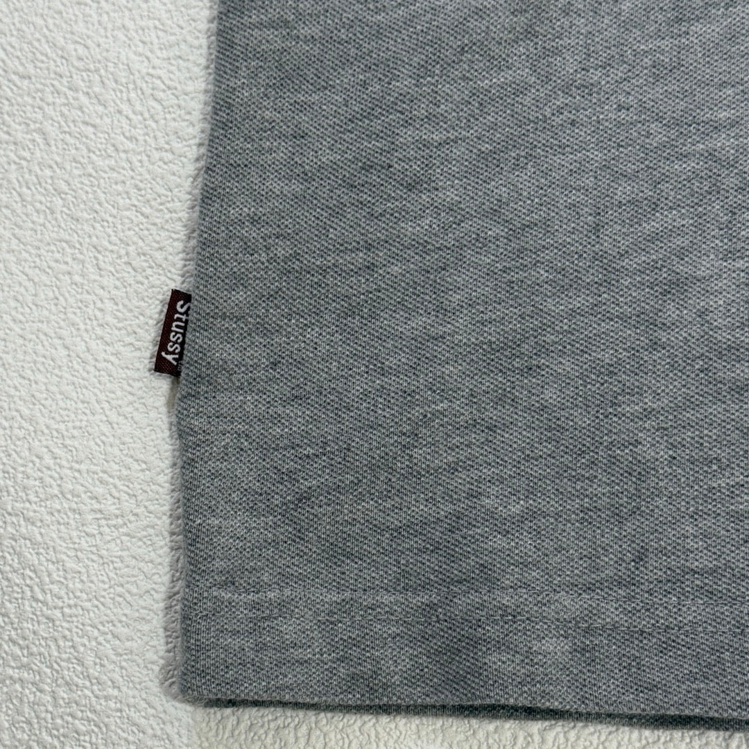 90s Stussy Polo-Shirt HONGKONG / ポロシャツ 紺タグ 香港製 ラグラン