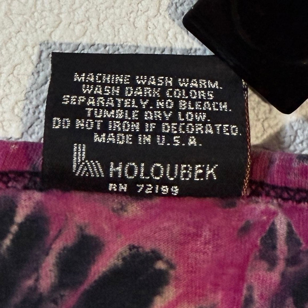 90s Harley-Davidson T-Shirt Pink 1991 / Tシャツ タイダイ 両面プリント