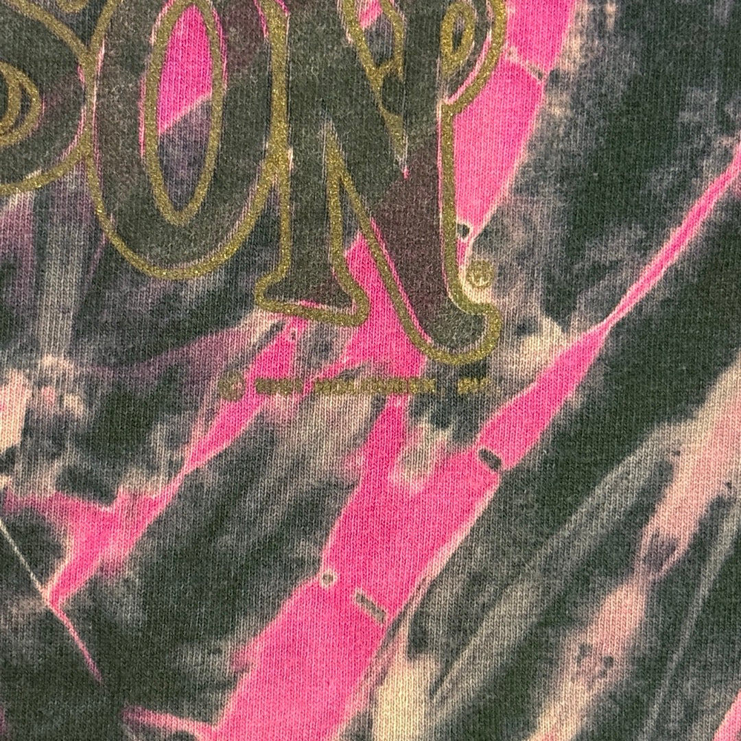 90s Harley-Davidson T-Shirt Pink 1991 / Tシャツ タイダイ 両面プリント