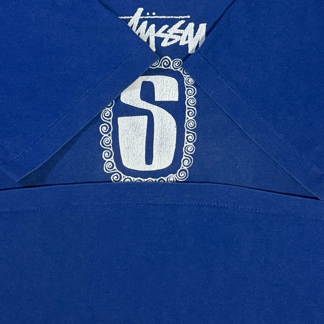 00s Stussy T-Shirt S logo made in USA silver tag / Tシャツ 銀タグ Sロゴ