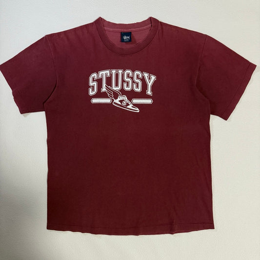 00s Stussy T-Shirt sneaker Design / Tシャツ 紺タグ スニーカー