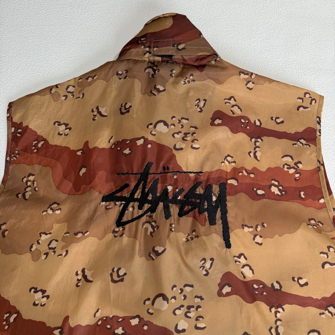90s-00s Old Stussy Nylon Vest camouflage / ナイロンベスト カモフラージュ