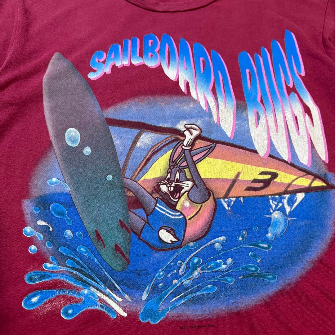 90s Looney Tunes Bugs Bunny  T-Shirt Made in USA  / Tシャツ バックス・バニー コピーライト入り キャラクター大判プリント