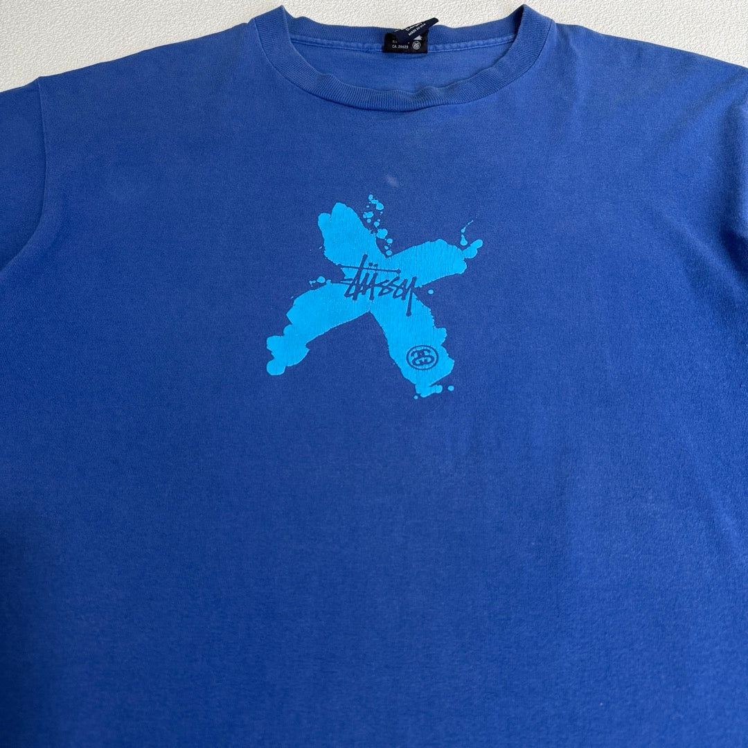 00s Stussy T-Shirt SSLink Made in USA Cross Fade / Tシャツ アメリカ製 シングルステッチ フェード