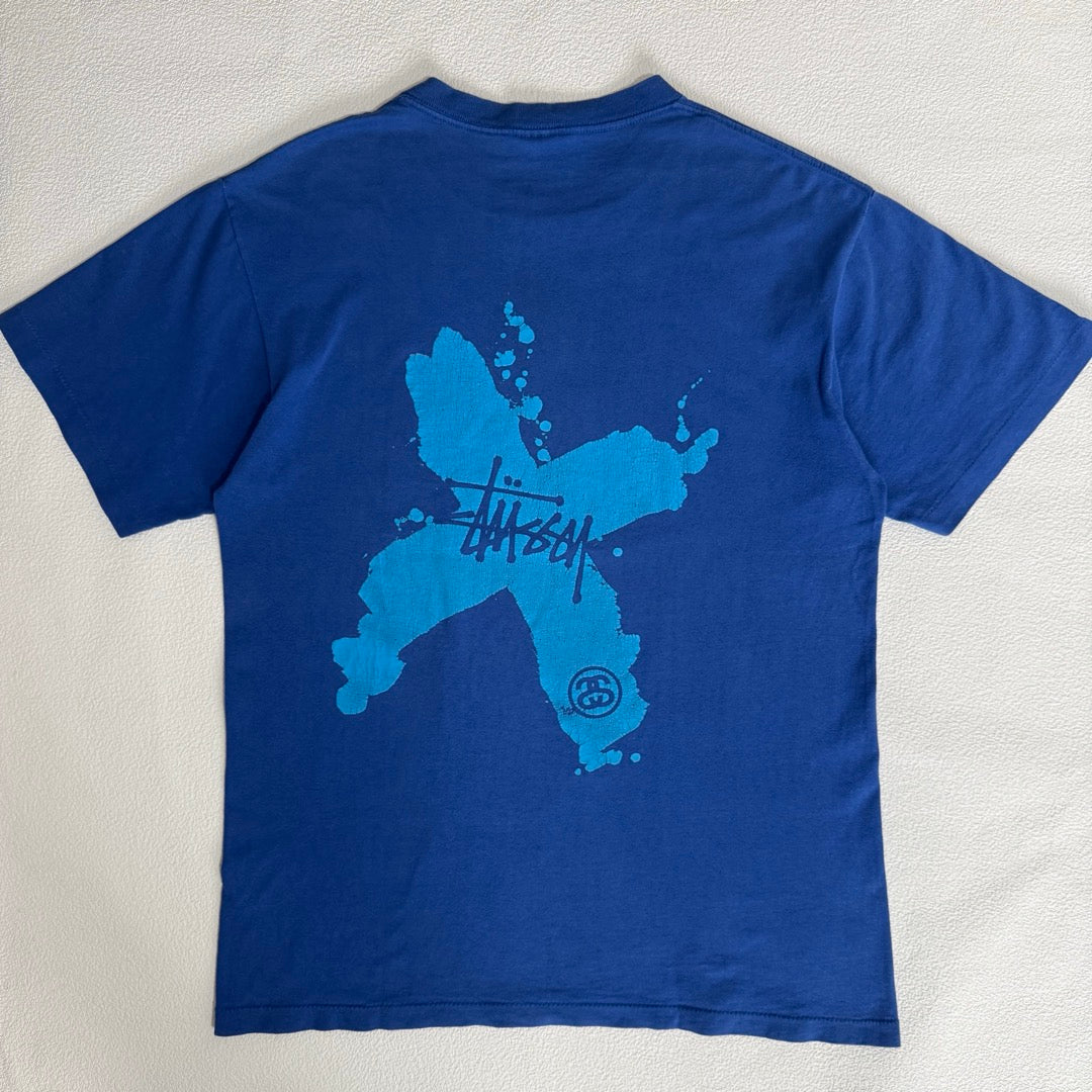 00s Stussy T-Shirt SSLink Made in USA Cross Fade / Tシャツ アメリカ製 シングルステッチ フェード