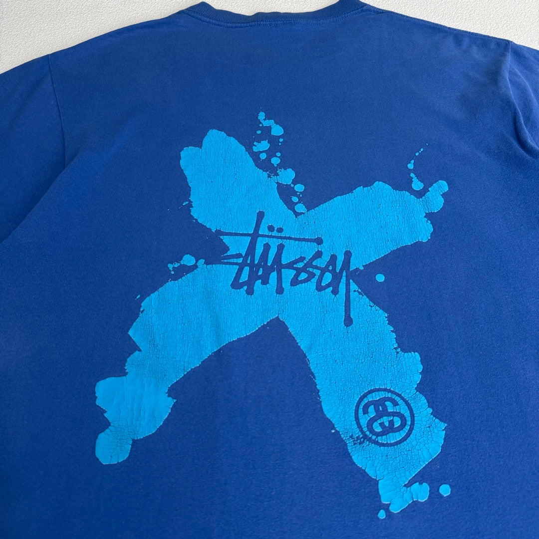 00s Stussy T-Shirt SSLink Made in USA Cross Fade / Tシャツ アメリカ製 シングルステッチ フェード