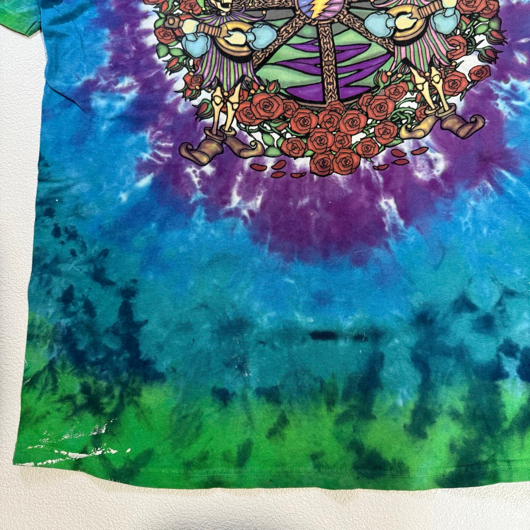 00s Greatful Dead T-Shirt Liquid Blue 2000 BORO tie-dye / Tシャツ グレイトフル・デッド タイダイ