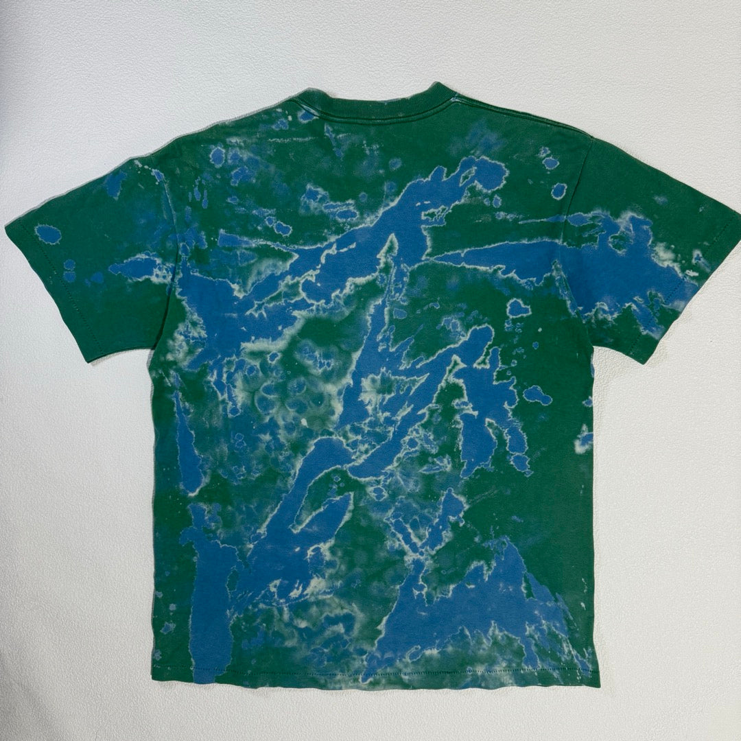 00s Stussy T-Shirt Made in USA tie-dye Green / Tシャツ アメリカ製 タイダイ グリーン