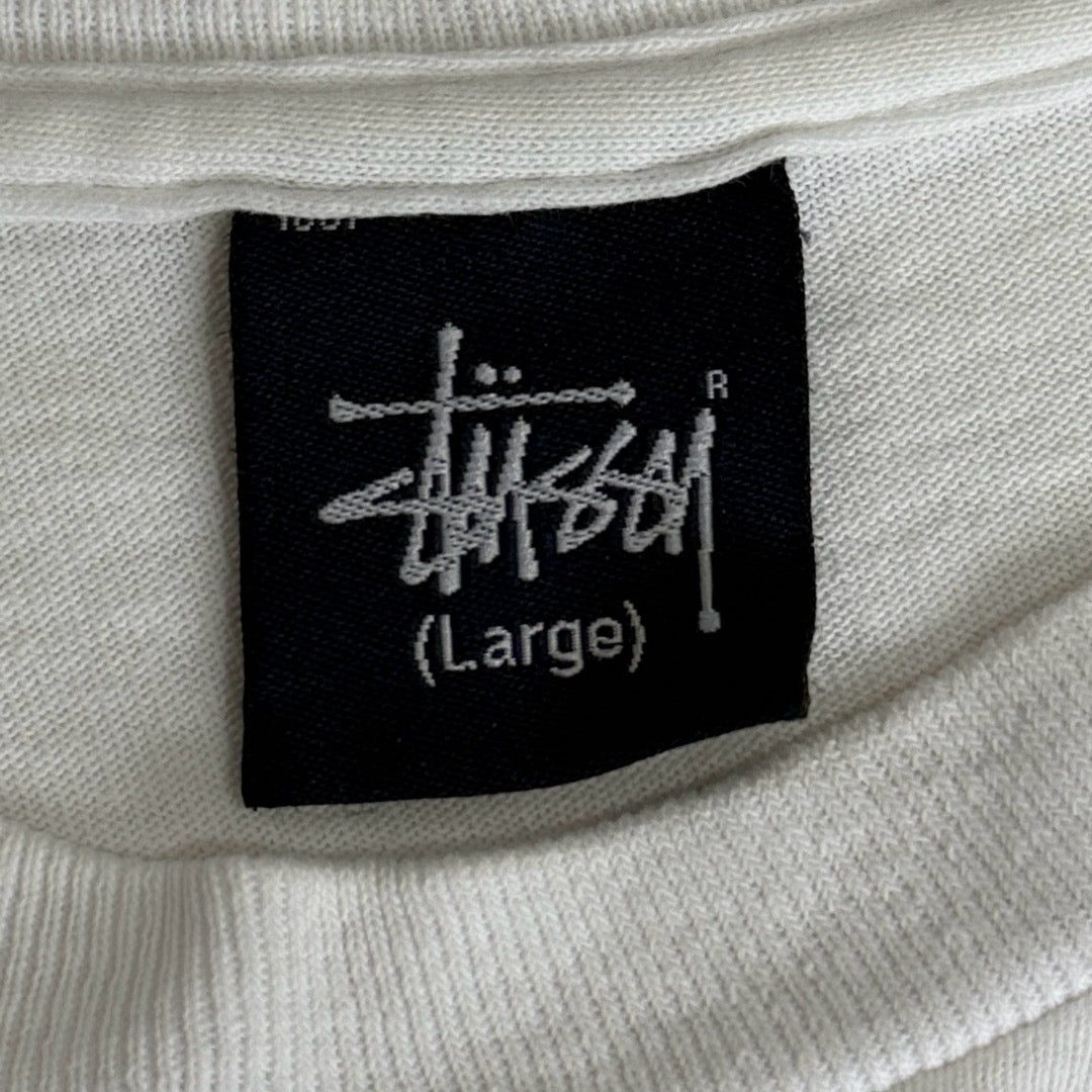 00s Stussy T-Shirt Made in Mexico Biker  / Tシャツ 紺タグ バイカー