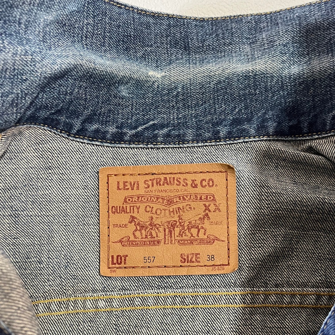 90s Levi’s 557 denim jacket Outer Made in Japan / デニムジャケット トラッカー 日本製