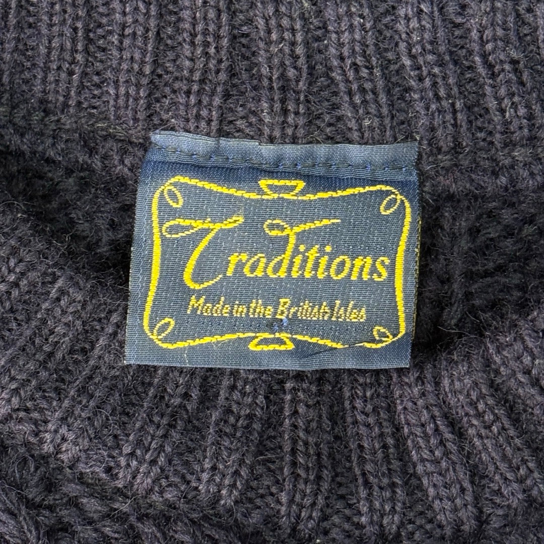 Tranditions wool sweater Made in UK / ケーブルニット セーター イギリス製 ウール