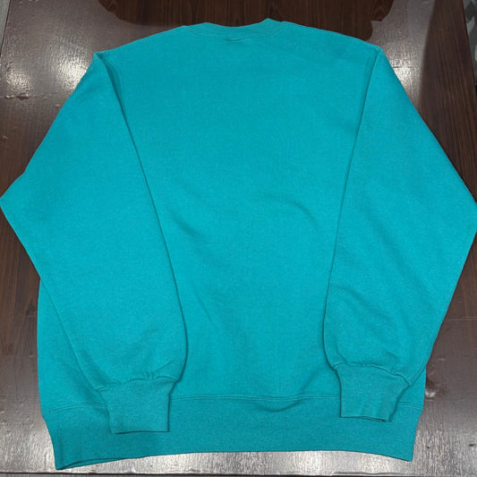 90s Russell sweat glitter print bicycle Made in USA / ラッセル スウェット ラメプリント 自転車 アメリカ製