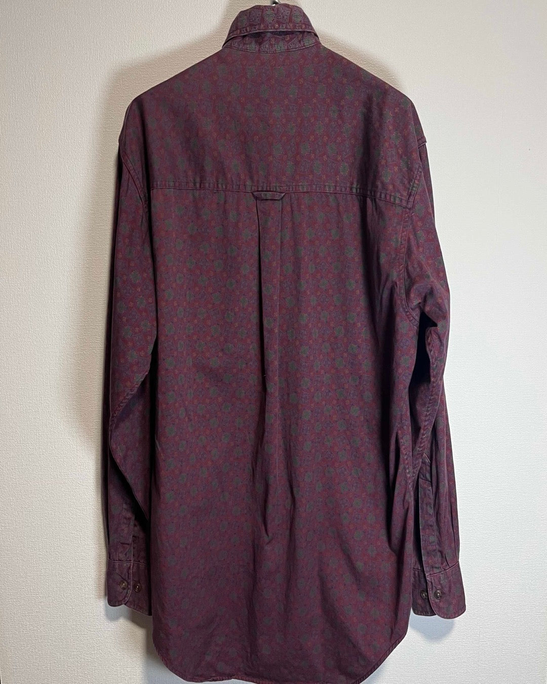 80s-90s CHAPS Long sleeve Shirt Ralph Lauren Made in USA / チャップス ラルフローレン ペイズリーシャツ  アメリカ製 兵隊タグ