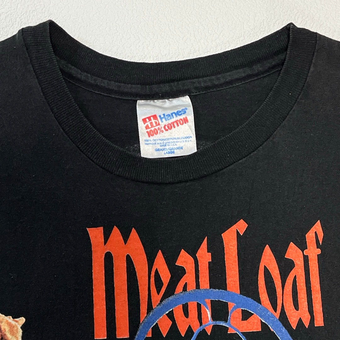 90s Meat Loaf Hysteria T-Shirt hard rock Made in USA Hanes  / Tシャツ ハードロック USA製 ヘインズ
