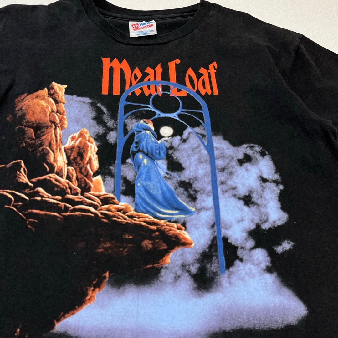 90s Meat Loaf Hysteria T-Shirt hard rock Made in USA Hanes  / Tシャツ ハードロック USA製 ヘインズ