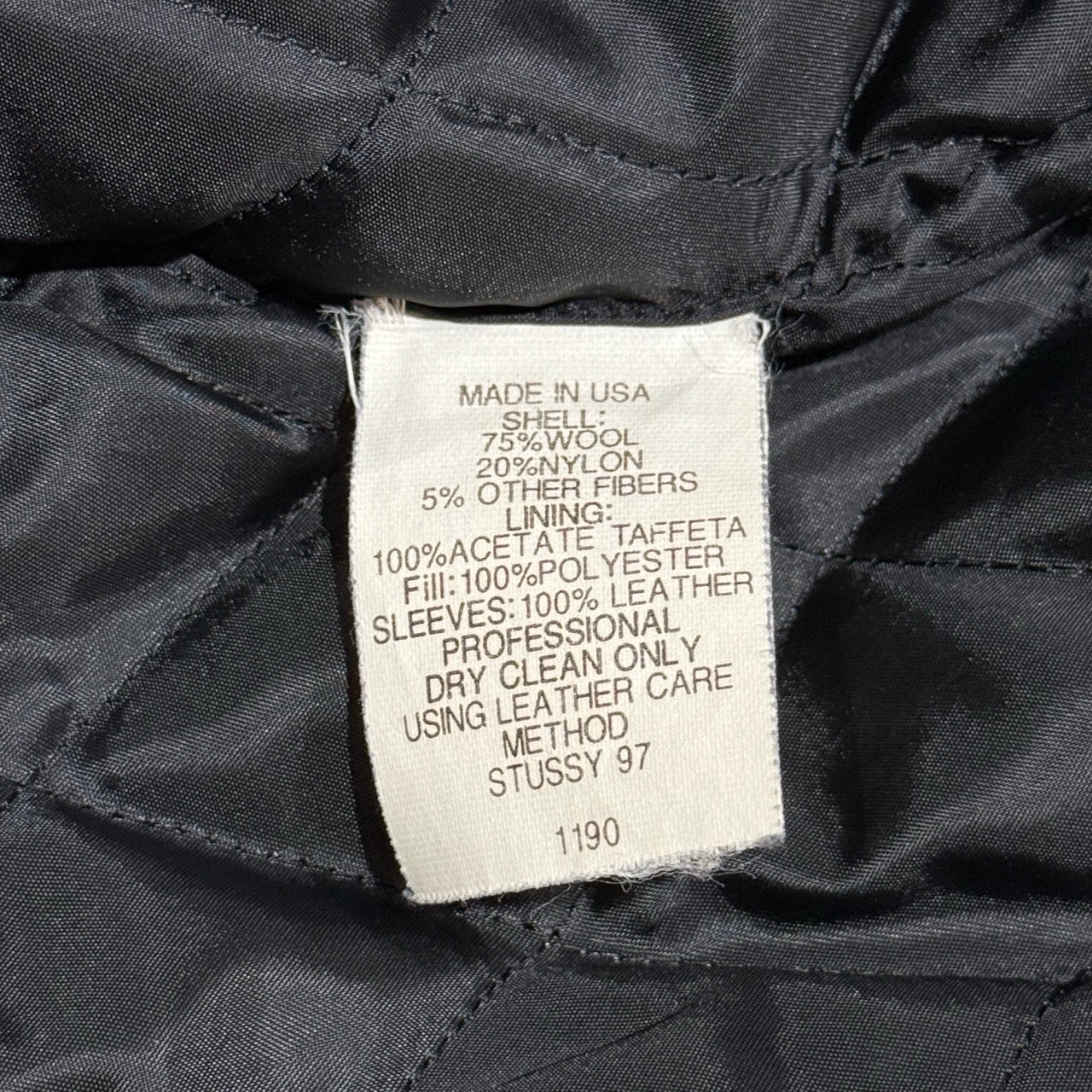 90s Stussy BIG4 Varsity Jacket Made in USA / スタジャン ビッグ4 アメリカ製