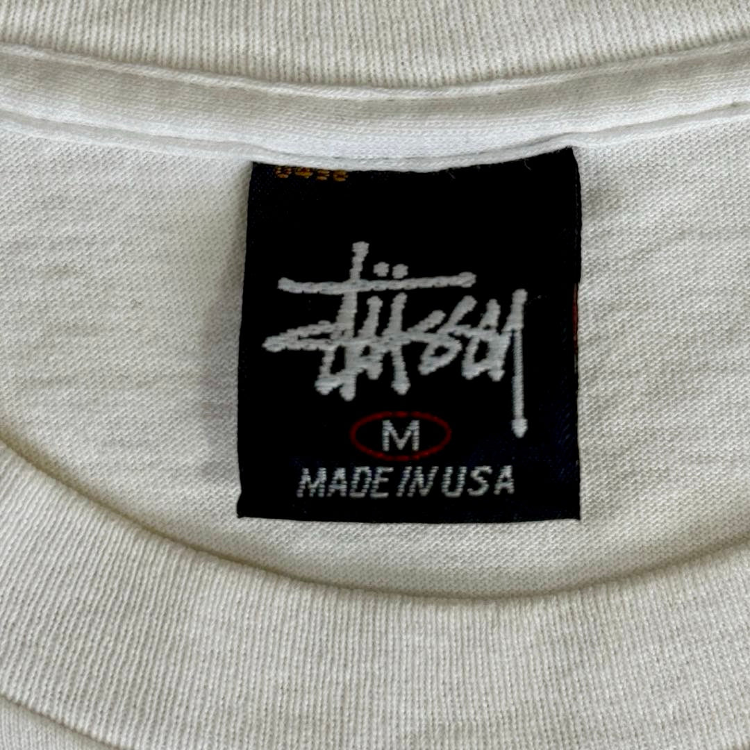 90s Stussy T-Shirt Made in USA Dragon / Tシャツ ドラゴン 紺タグ