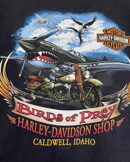 00s Harley-Davidson T-Shirt Made in USA / Tシャツ　アメリカ製　フレイム　戦闘機　バイク