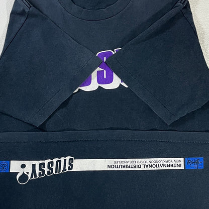 00s Stussy T-Shirt Made in USA Logo / Tシャツ 紺タグ シンプルロゴ