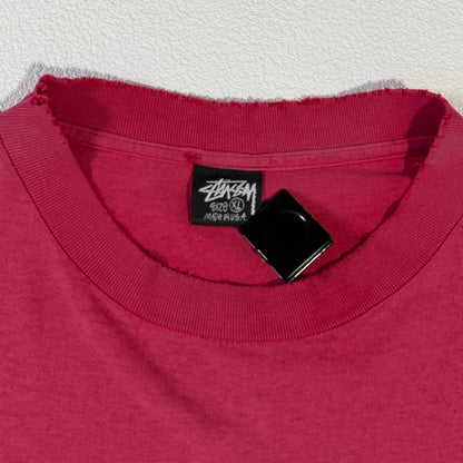 80s Stussy T-Shirt logo surtman / ショーンフォントロゴ　Tシャツ　サーフマン　ダメージ　雰囲気