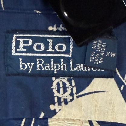 90s Polo RalphLauren Aloha Shirt silk linen / ラルフローレン アロハシャツ　シルクリネン