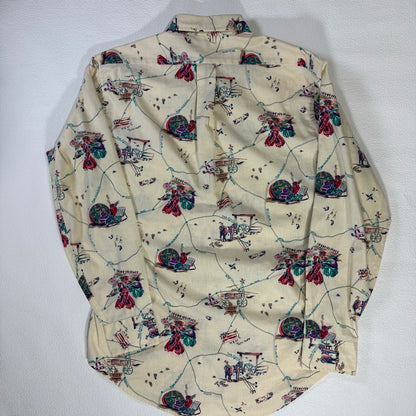 70s Chaps RalphLauren Long sleeve Shirt Made in HongKong /  長袖シャツ　総柄