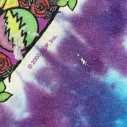 00s Greatful Dead T-Shirt Liquid Blue 2000 BORO tie-dye / Tシャツ グレイトフル・デッド タイダイ