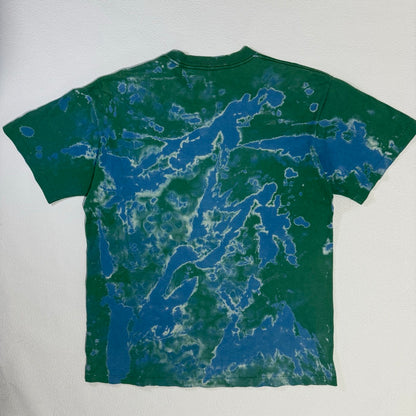 00s Stussy T-Shirt Made in USA tie-dye Green / Tシャツ アメリカ製 タイダイ グリーン
