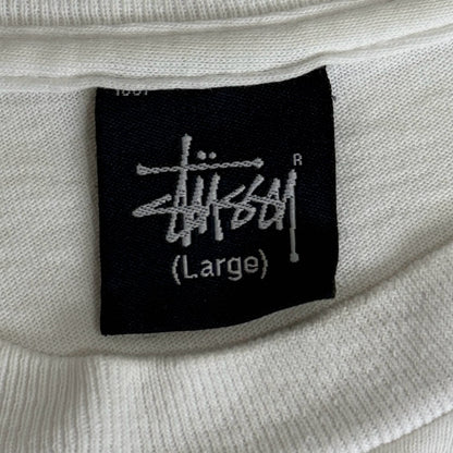 00s Stussy T-Shirt Made in Mexico Biker  / Tシャツ 紺タグ　バイカー