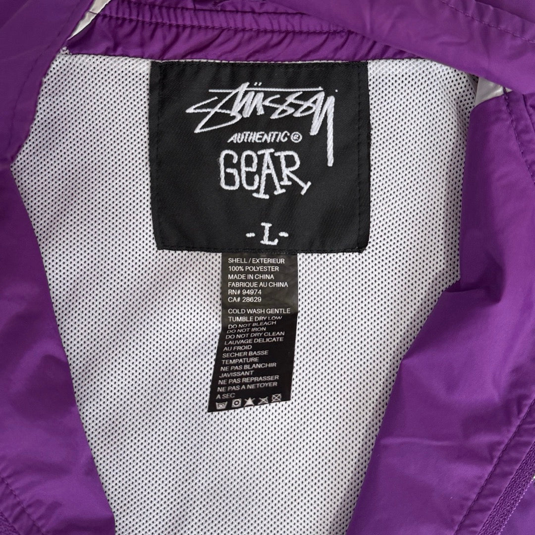 00s Stussy Nylon jacket purple authentic gear / ナイロンブルゾン