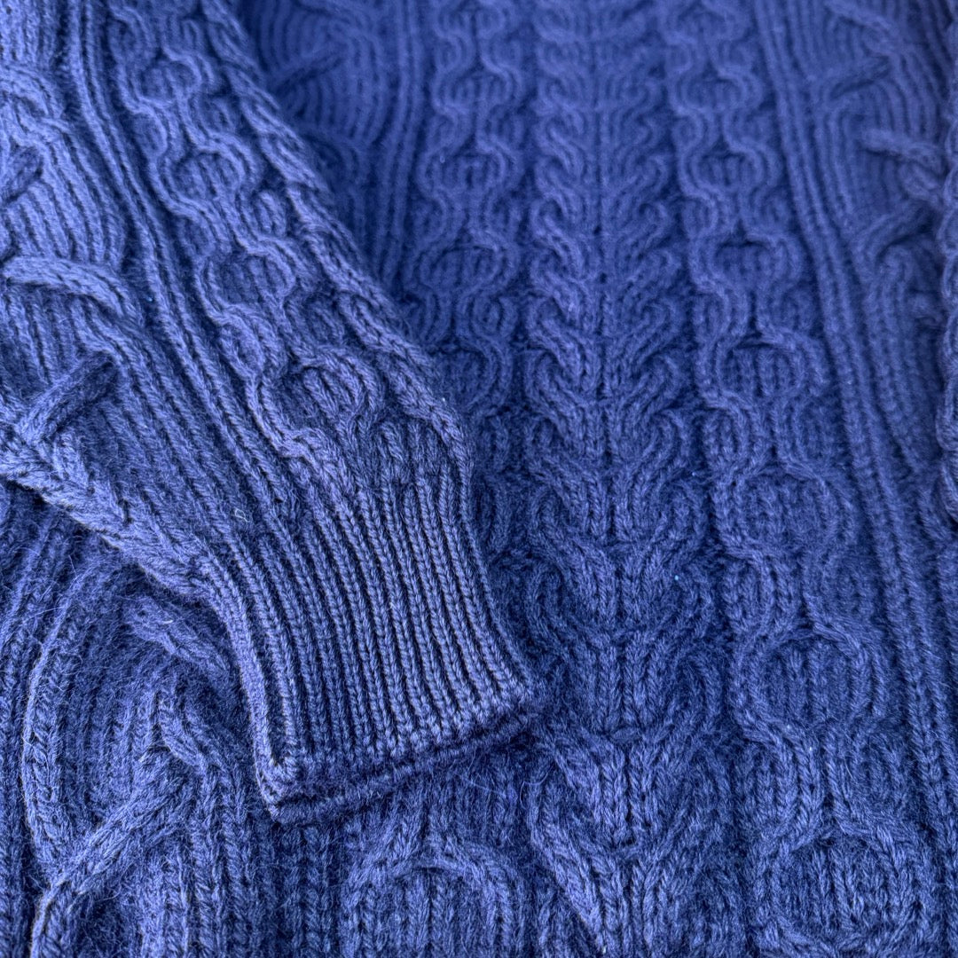 Tranditions wool sweater Made in UK / ケーブルニット　セーター　イギリス製　ウール