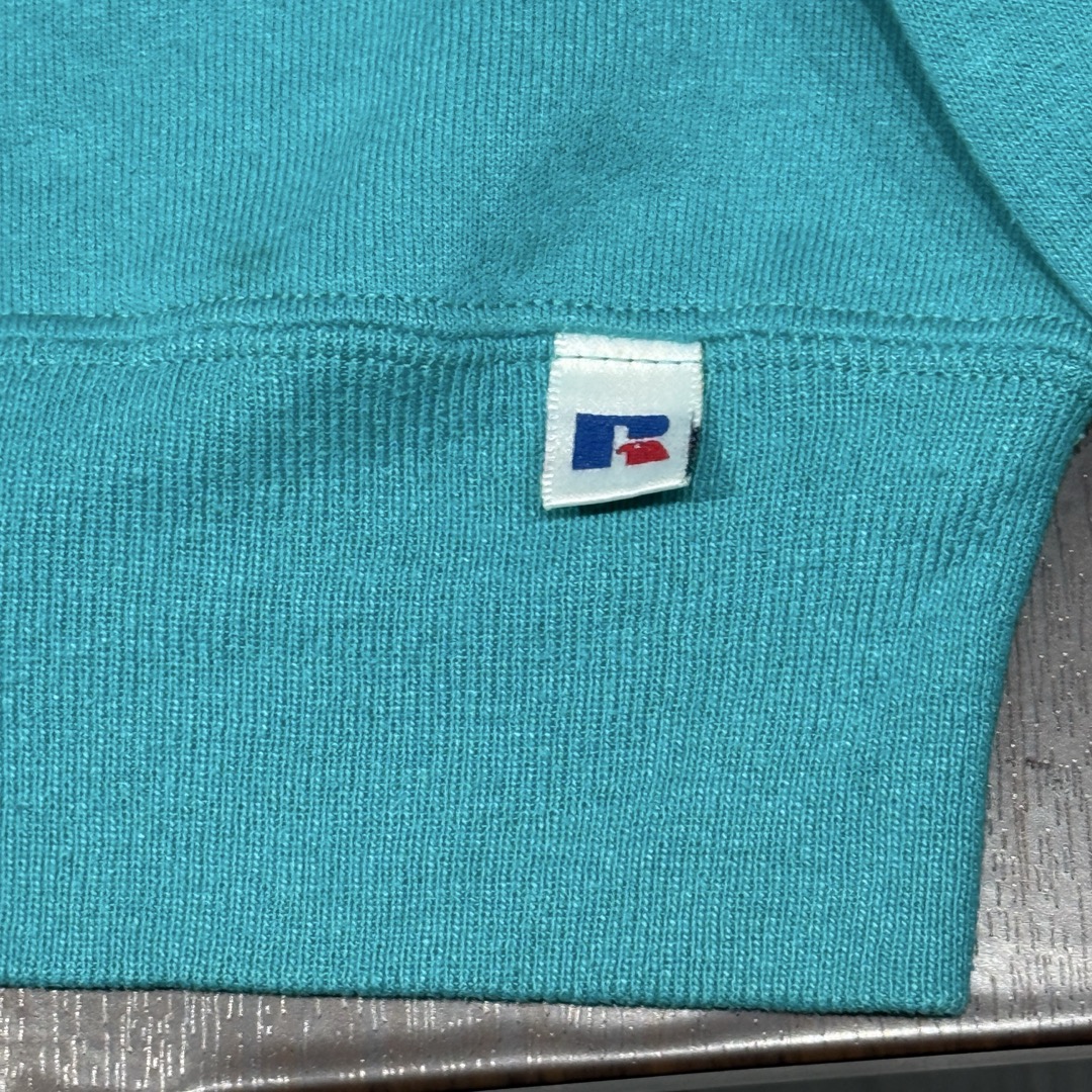 90s Russell sweat glitter print bicycle Made in USA / ラッセル　スウェット　ラメプリント　自転車　アメリカ製