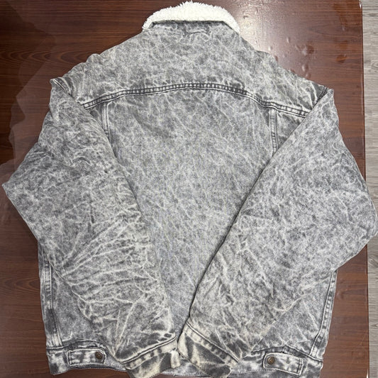 80s Levi's 70609-0253 chemical-washed black denim boa jacket Made in USA / リーバイス　ケミカルブラック　ボアジャケット　シェルパ　アメリカ製