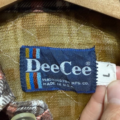 70s Dee Cee Long Sleeve Check Shirts Made in USA / チャック長袖シャツ アメリカ製