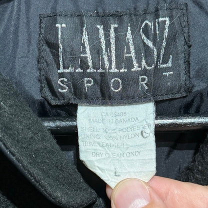 90s LAMASZ SPORT Harley Davidson  Fleece Varsity Jacket /  ハーレーダビッドソン　フリーススタジャン