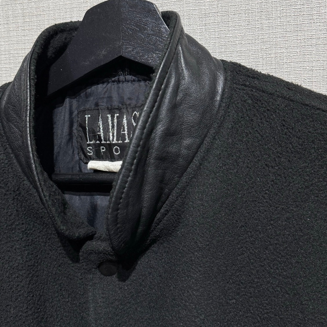 90s LAMASZ SPORT Harley Davidson  Fleece Varsity Jacket /  ハーレーダビッドソン　フリーススタジャン