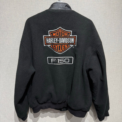 90s LAMASZ SPORT Harley Davidson  Fleece Varsity Jacket /  ハーレーダビッドソン　フリーススタジャン