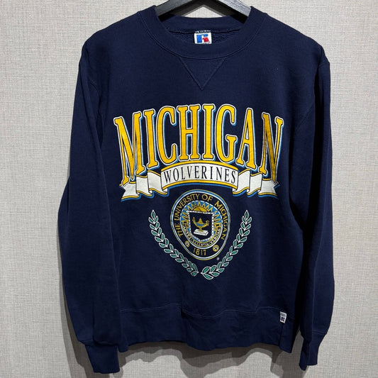 90s Russell Print Sweat MICHIGAN / ラッセル　スウェット