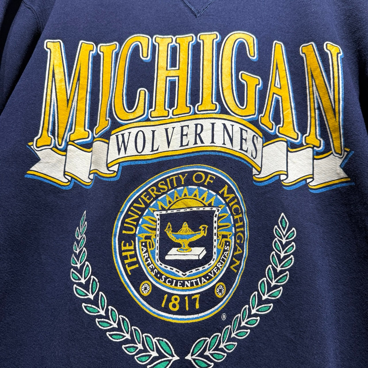90s Russell Print Sweat MICHIGAN / ラッセル　スウェット