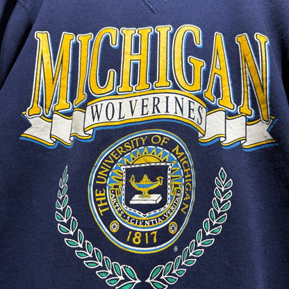 90s Russell Print Sweat MICHIGAN / ラッセル　スウェット