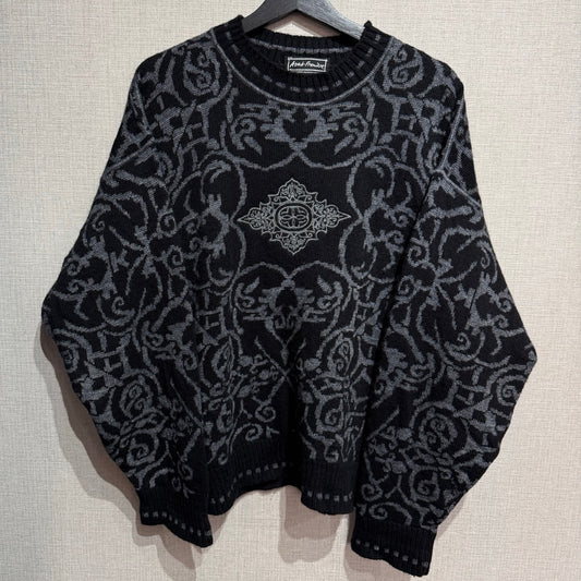 Avark Premire Sweater Made in France / セーター　ダマスク柄　フランス製